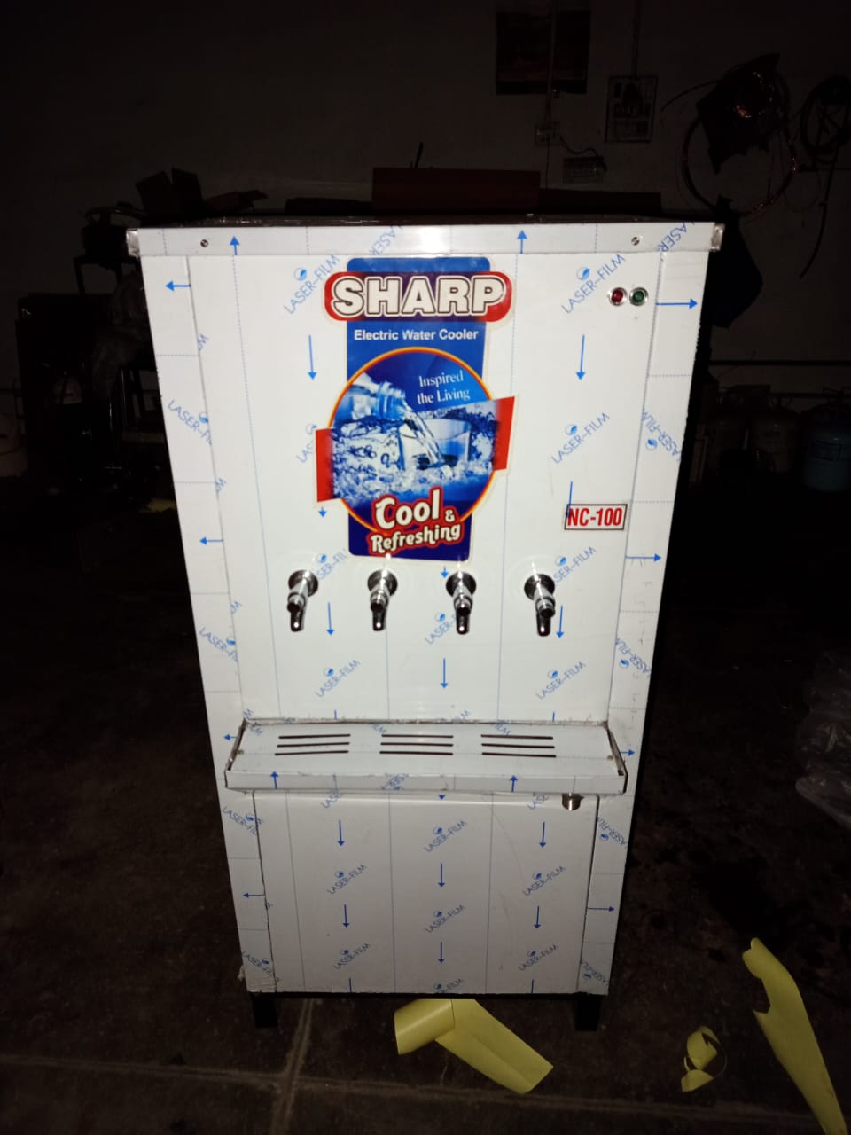 SHARP NC-100 Electric Water Cooler – 4-Tap (Stainless Steel, Energy Efficient)